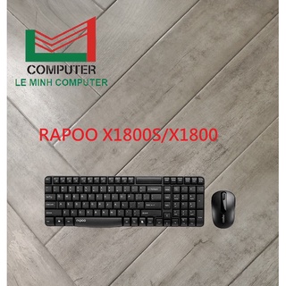 Combo bàn phím chuột bluetooth chuẩn văn phòng rapoo x1800s/x1800 chính hãng 9kèm pin)