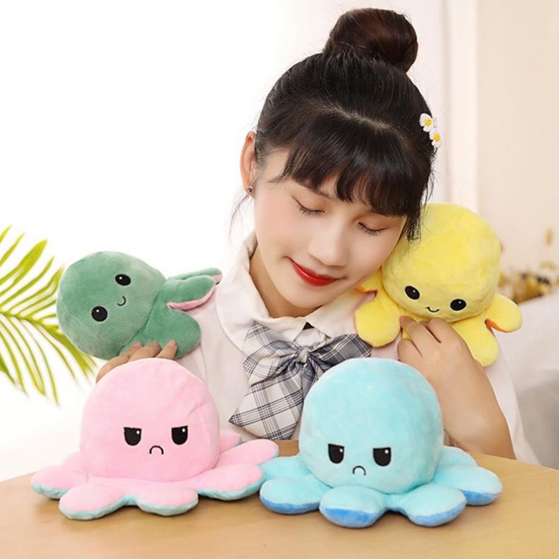 QC_Bạch Tuộc Cảm Xúc Hai Mặt Biểu Cảm Nhiều Màu Cute {Sẵn hàng - Ảnh thật}