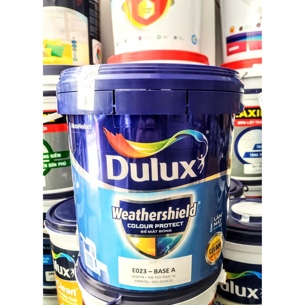 Sơn nước ngoài trời  DULUX WEATHERSHIELD COLOUR PROTECT bề mặt bóng (5 LÍT)