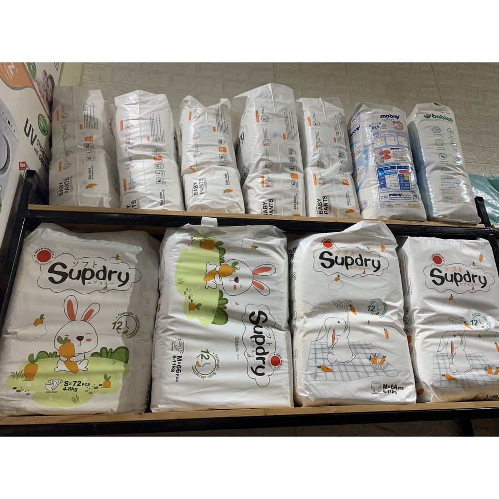 Bỉm dán/quần Supdry Full Size Dán  48-72 miếng