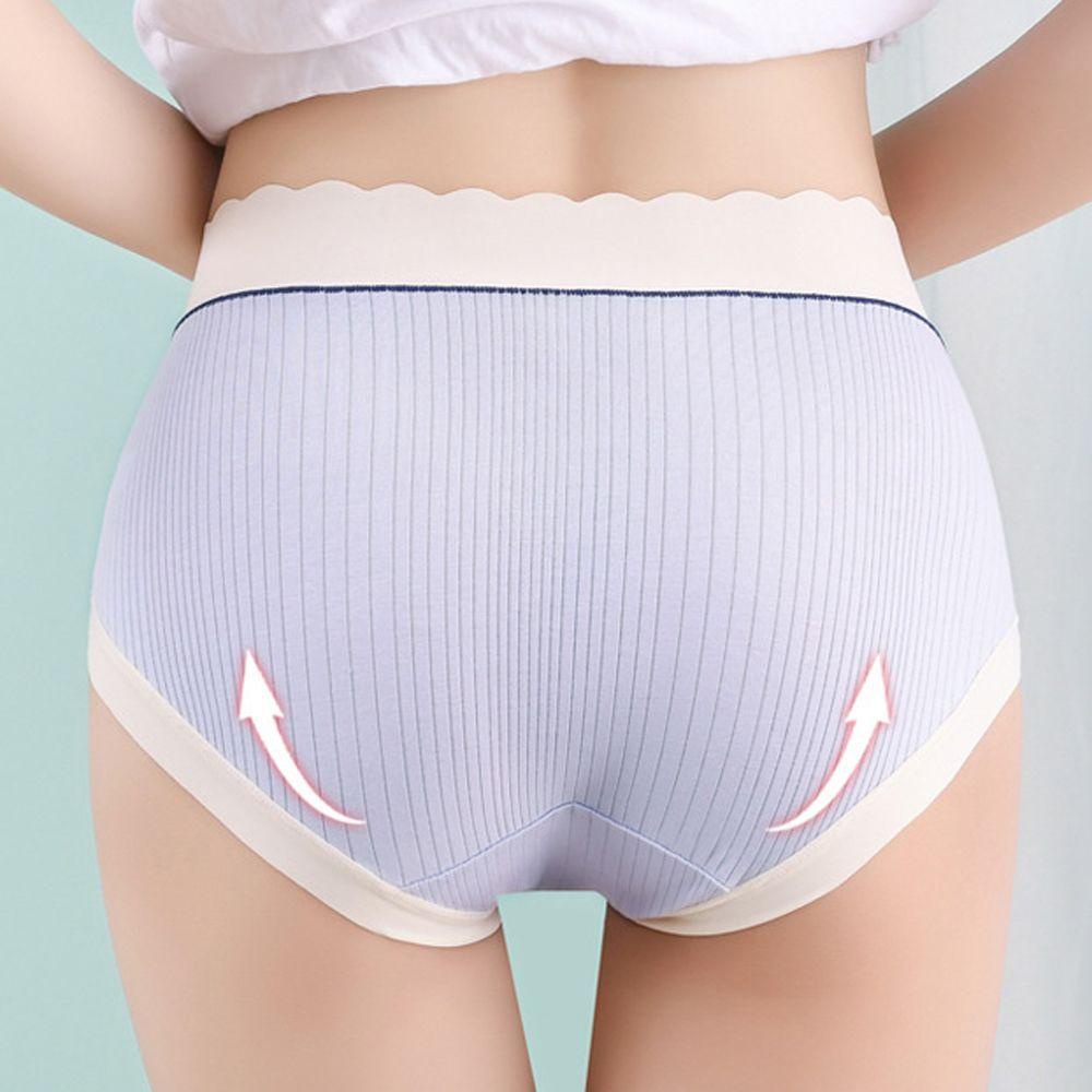 OCEANMAP Quần Lót Màu Trơn Thoáng Khí Thoải Mái Thời Trang Nhật Bản Cho Nữ