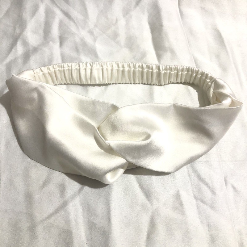 Băng đô màu trơn vải bóng