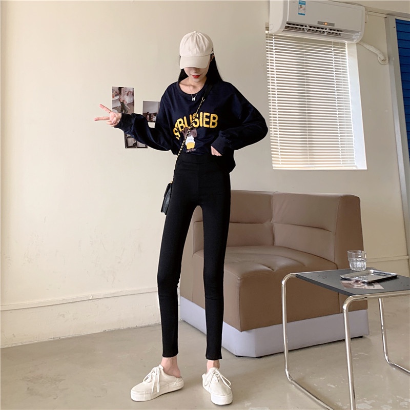 SUXI Quần dài lưng cao thiết kế mới thời trang mùa thu dành cho nữ