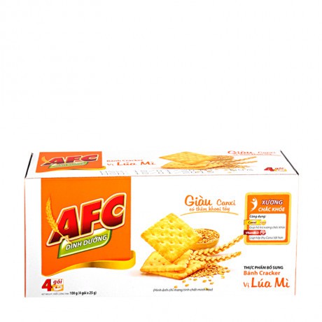 FREESHIP/Bánh AFC vị lúa mì 100g