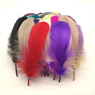 Set 100 lông vũ thiên nga 8-12cm nhiều màu sắc dùng để trang trí