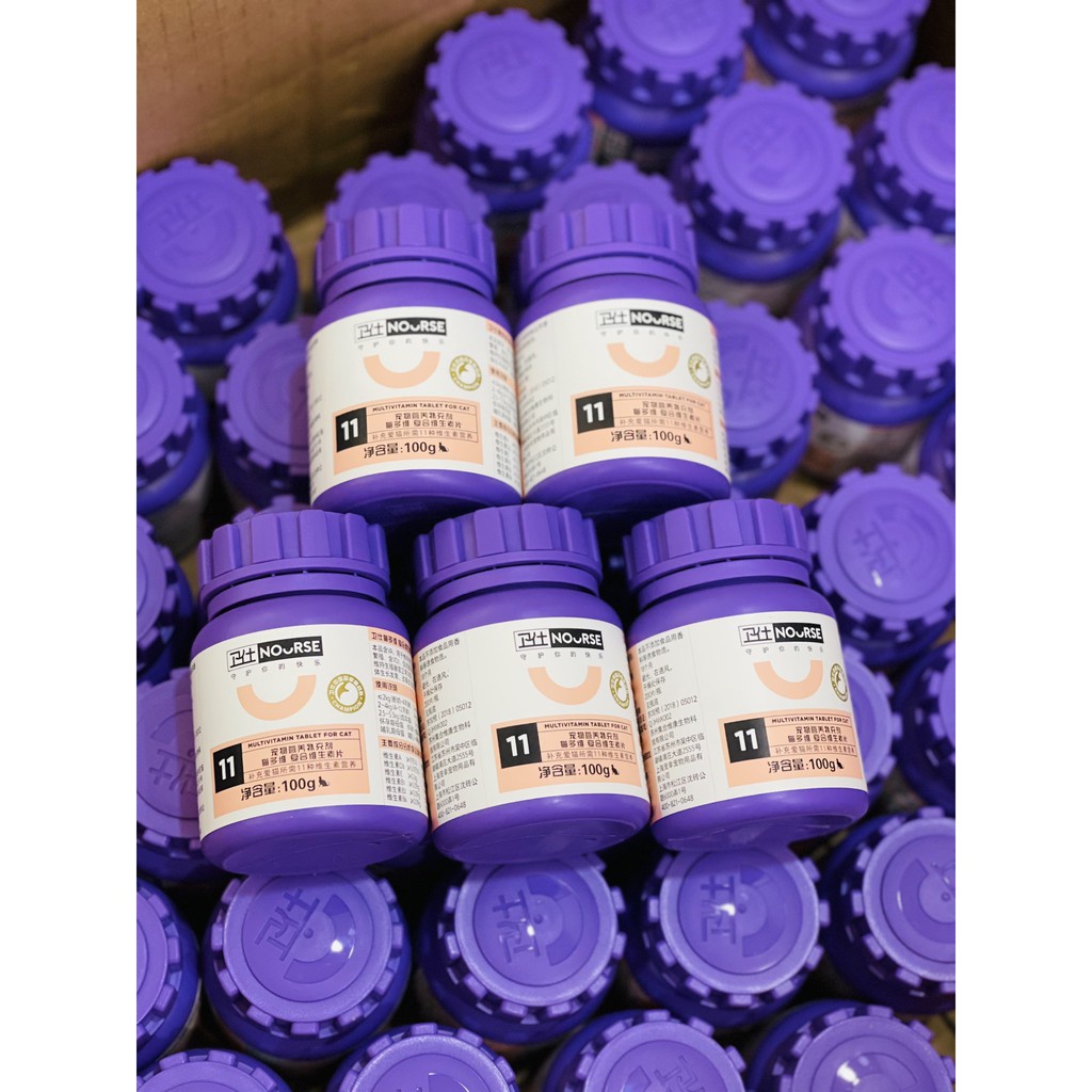 NOURSE 11- vitamin bổ sung tăng cường sức khỏe và kích thích ăn ngon cho mèo