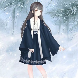 Nhật thức hoạ phục Hạc cổ trang cosplay Nhật phục