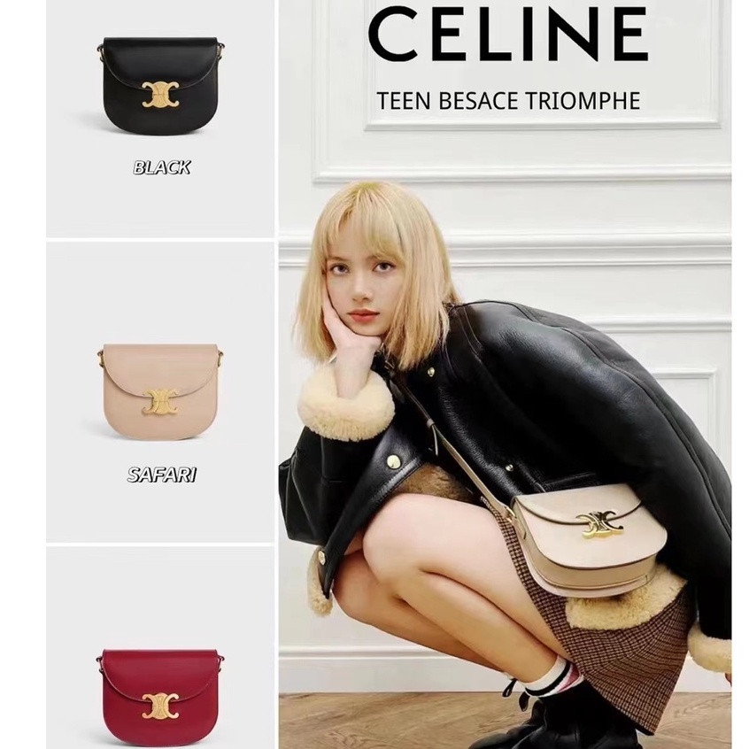 Túi Xách Tay Bằng Da Sáng Phong Cách LISA 2022