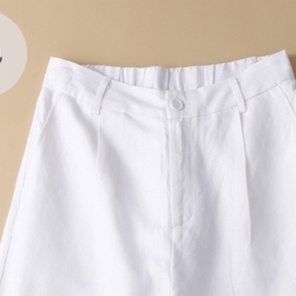 Quần short nữ chất đũi khóa trước chun sau siêu xinh - 4BASIC SD02