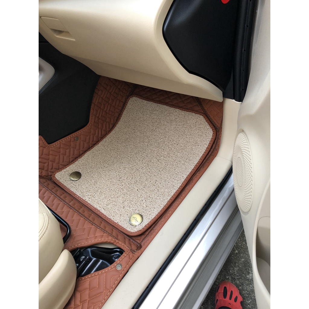 Thảm lót sàn 5D,6D da cao cấp cho xe Toyota Camry, Toyota Altis, Toyota Yaris chống nước, không mùi, phủ kín 90% sàn xe