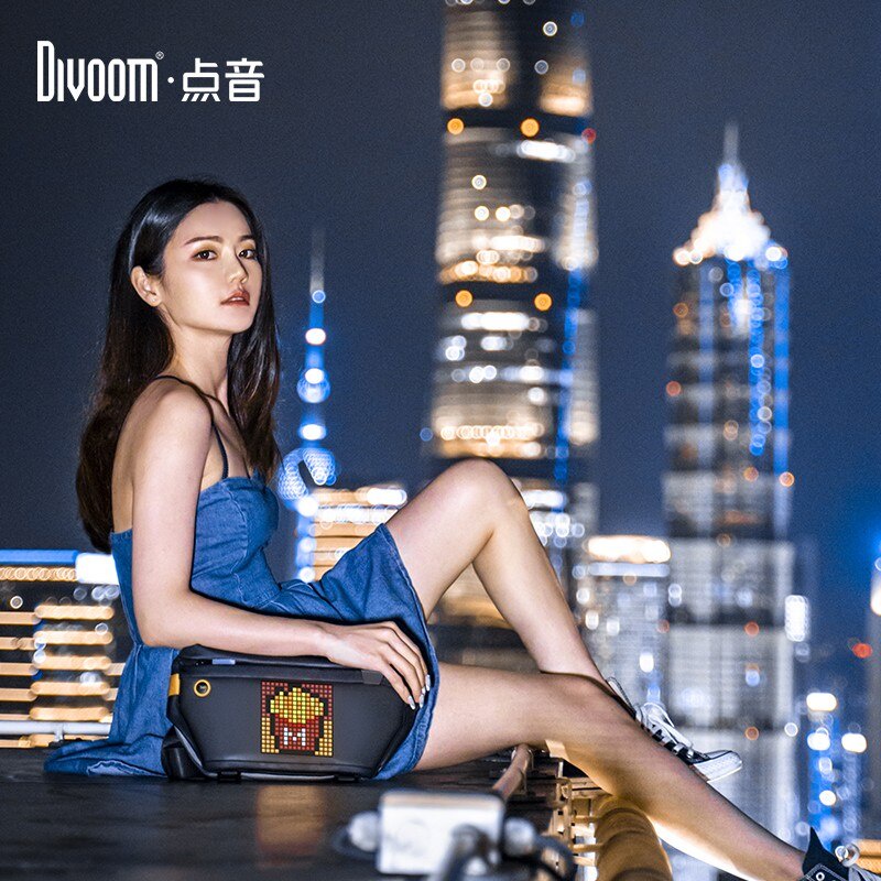 Divoom Sling Bag có thể tùy chỉnh Pixel Art Thiết kế thời trang Thể thao ngoài trời Không thấm nước