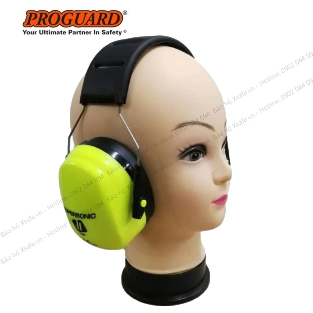 Chụp tai chống ồn Proguard PC09H Độ giảm ồn 30dB điều chỉnh được theo cỡ đầu - phone giảm ồn bảo vệ tai, Bịt tai cao cấp