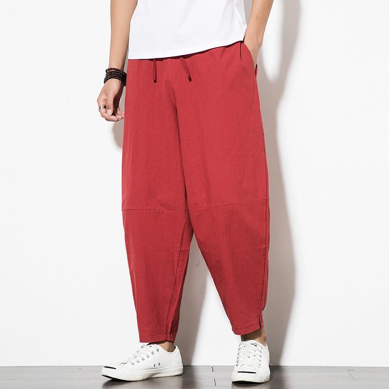 Quần Harem Ống Rộng Plus Size Phong Cách Trung Hoa Cho Nam