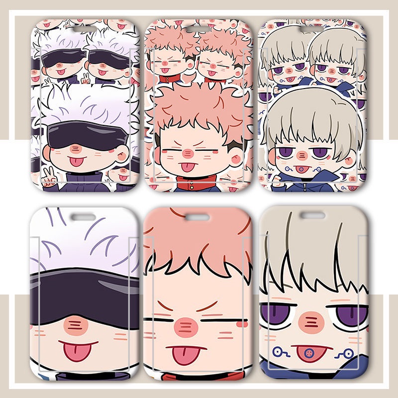 Ví Đựng Thẻ Tín Dụng / Danh Thiếp Phong Cách jujutsu kaisen stundet school id work id Ốp