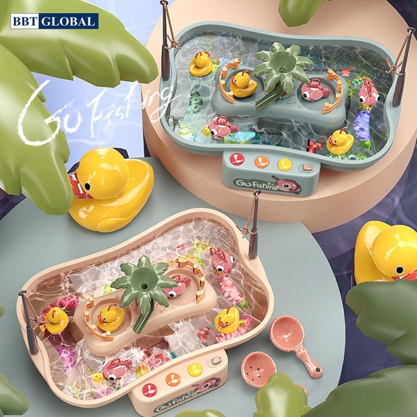 Đồ chơi câu cá, câu vịt cho bé nhiều chi tiết có nhạc BBT GLOBAL