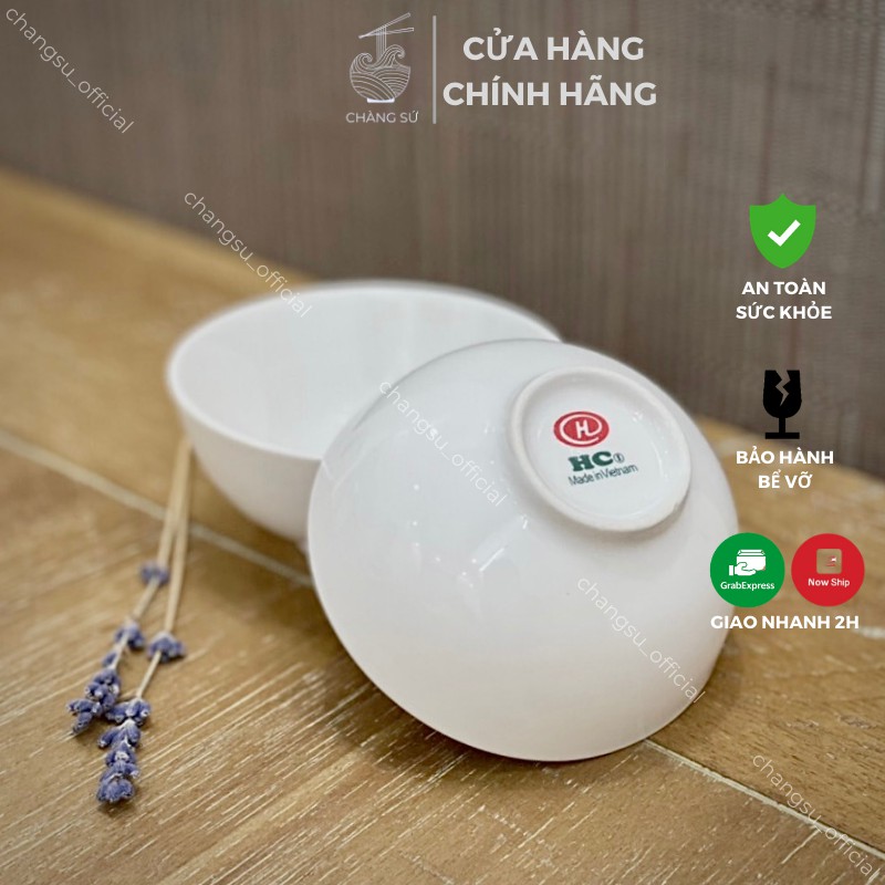 Chén nước chấm sứ trắng mini - Bát chấm nhỏ đựng gia vị, nước mắm, tương cà, xì dầu - Chàng Sứ HC03B