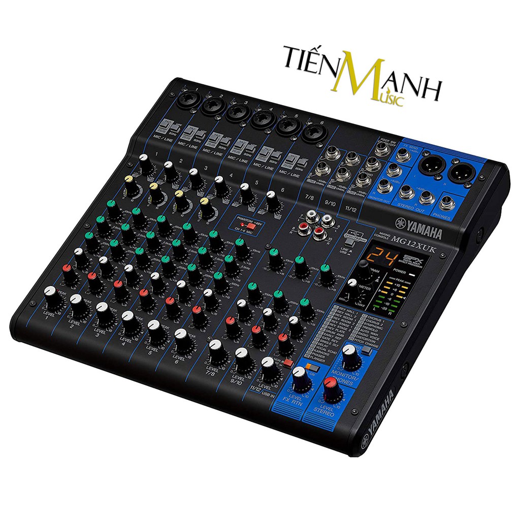 [Chính Hãng] Yamaha MG12XUK Soundcard kiêm Bàn Trộn Mixer Interface Stereo Mixing Console Phòng Thu Studio Mix MG12