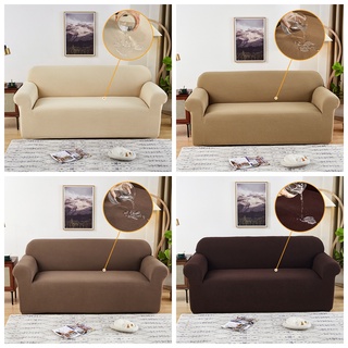Không thấm nước 1/2/3/4 Chỗ ngồi Bọc ghế sofa màu trơn Bọc ghế sofa đàn hồi