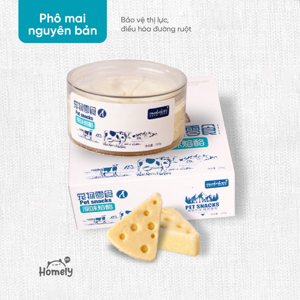 Phô Mai Chó Mèo Monbab - Ăn Vặt Snack Chó Mèo Dinh Dưỡng Giàu Canxi