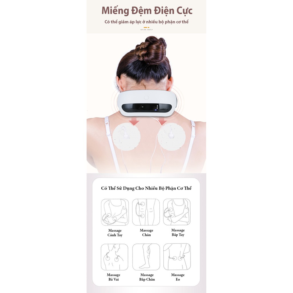 Máy Massage cổ 3D thông minh K-SKIN KD812A Cao Cấp- Chính Hãng