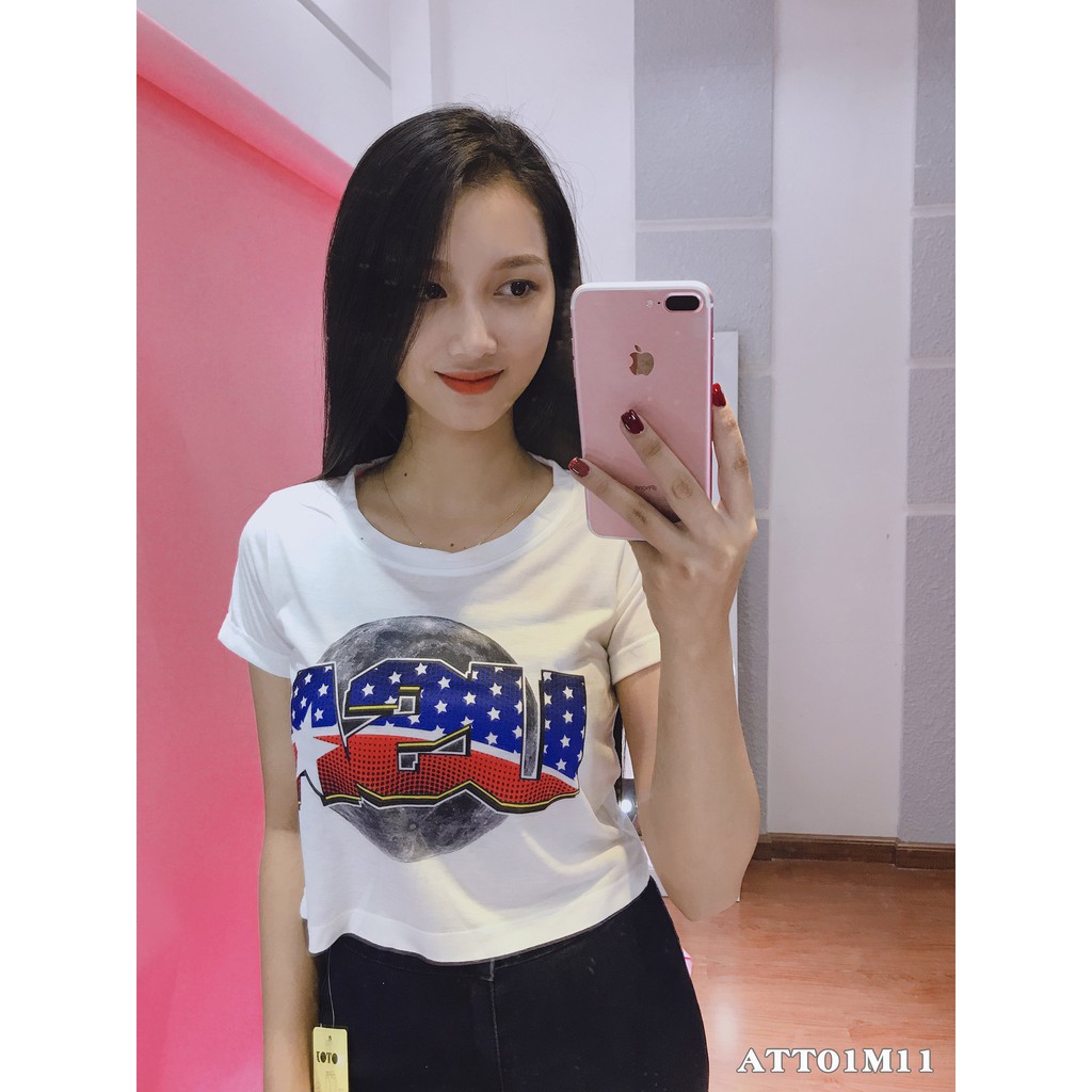 Áo thun nữ Croptop hình CRT006 - CRT38 | Shopee Việt Nam