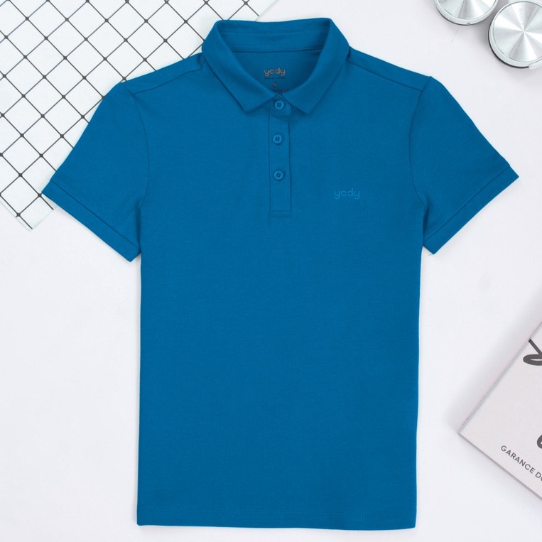 Áo Polo YODY Nữ chất liệu Cotton mềm mịn thoáng mát APN5388