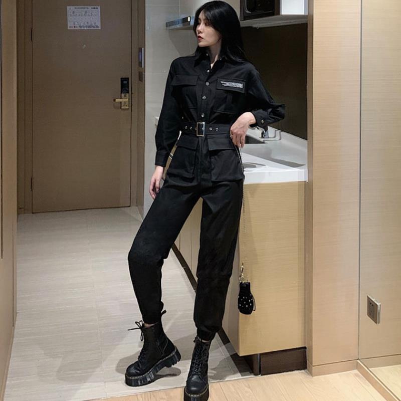 Áo liền quần dài tay cá tính thời trang mùa thu 2022 dành cho nữ