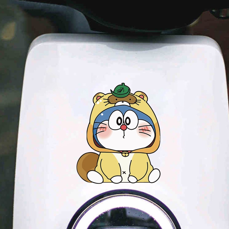 Miếng Dán Trang Trí Xe Hơi Hình Doraemon Chống Thấm Nước