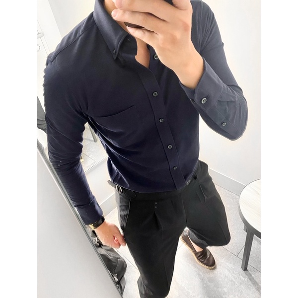 Áo Sơ Mi Nam Dài Tay Trơn