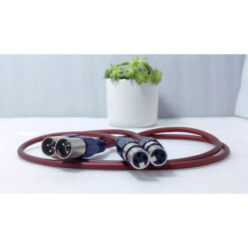 Dây canon đực cái dài 5m , dây Audio nối dài Mic XRL canon dài 5m