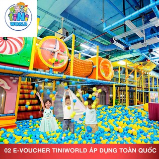 Toàn Quốc [E-Voucher] 02 Vé điện tử tiNiWorld vào cổng các trung tâm toàn quốc tất cả các ngày không bù tiền