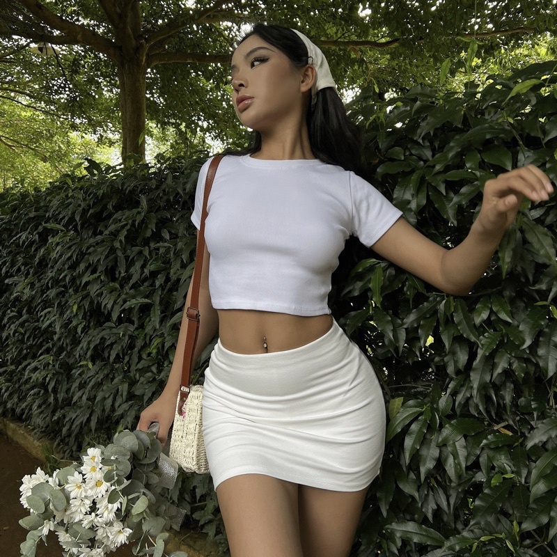 ( MINI SKIRT-ĐT) Chân váy trơn đơn giản, ôm sát có lót bảo hộ trong chất siêu dày dặn ba lớp | BAHYCHIC | BigBuy360 - bigbuy360.vn