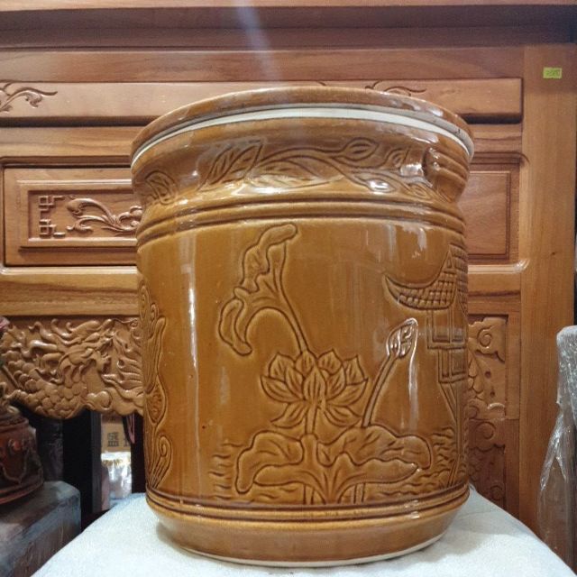 Hũ đựng gạo bát tràng Việt Nam đựng 15kg gạo