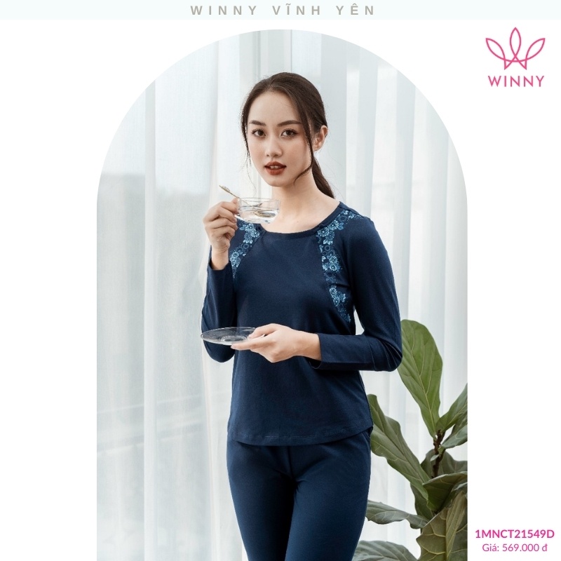 Bộ đồ cotton tay dài quần dài Winny - 1MNCT21549D