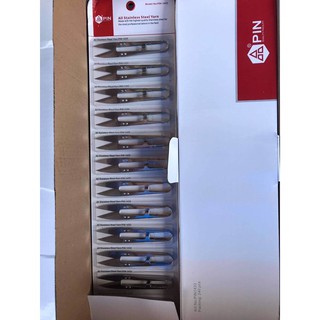 COMBO vỉ 12 Kéo bấm chỉ Inox hãng Pin sử dụng inox 304 vỉ 12 cây.