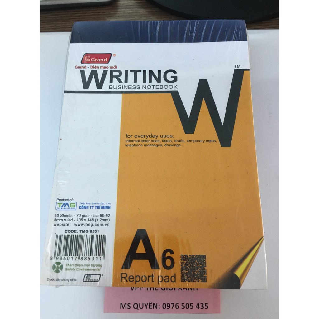 Vở Xé Grand A6 - 40 Tờ - 8531