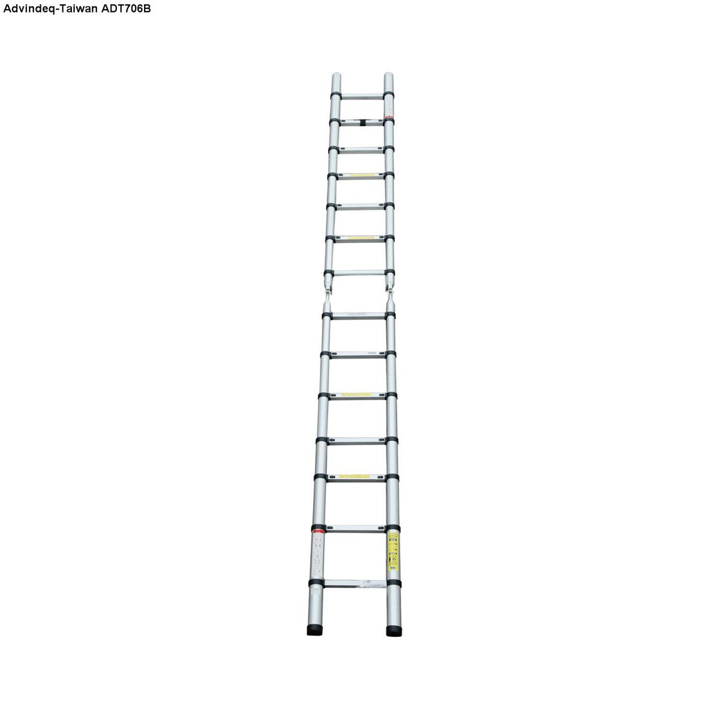 Thang nhôm rút gọn (chữ A) Advindeq ADT707B (cao chữ I 4,4m, chữ A 2,1m) bảo hành 2 năm, bảo hiểm bảo minh 2 tỷ