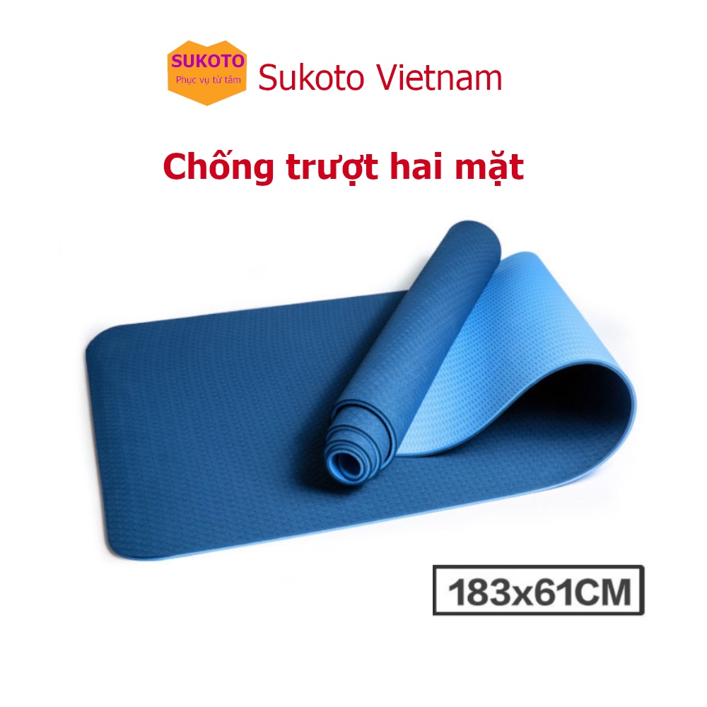 Thảm tập yoga TPE cao cấp 2 lớp 8mm