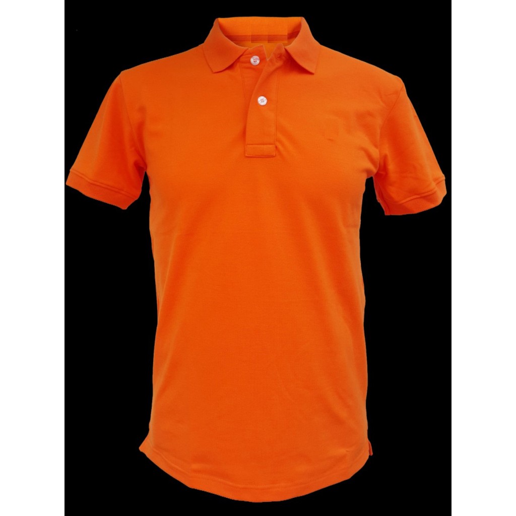 ÁO THUN PO LO MÀU CAM NAM / NỮ CỘC TAY CỔ BẺ ATPL002