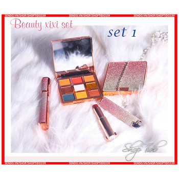 Sét trang điểm XiXI 3 món bảng mắt, son, mascara | BigBuy360 - bigbuy360.vn