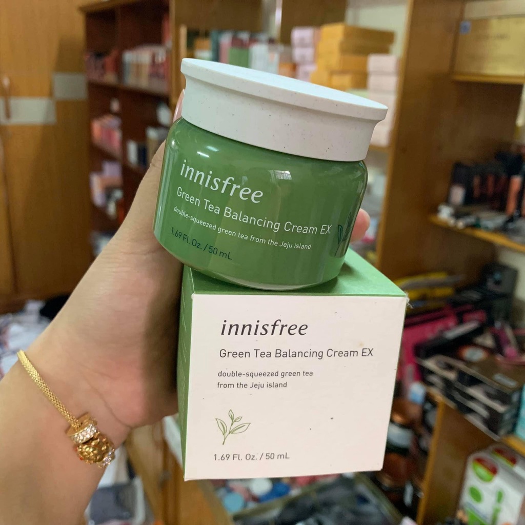 Kem dưỡng ẩm Innisfree Green Tea Cream EX Hàn Quốc 50ml GentsOfficialStore