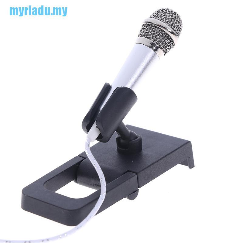 Micro Hát Karaoke Mini 3.5mm Kèm Tai Nghe Và Giá Đỡ