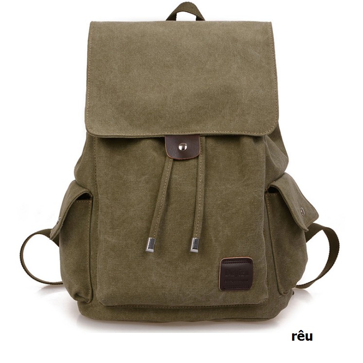 BaloHome - Balo vải bố dây rút siêu bền thời trang cỡ to vừa laptop 15.6inch