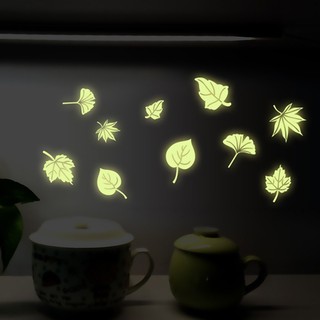 Miếng Dán Tường Hình Lá Dạ Quang