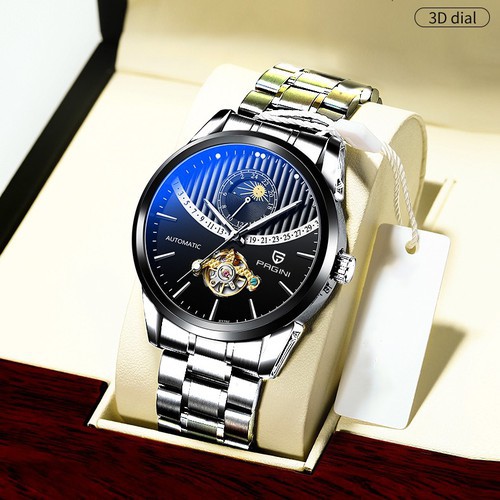 Đồng Hồ Nam PAGINI Automatic PA9299 Dây Đúc Đặc Cao Cấp Sang Trọng - FullBox