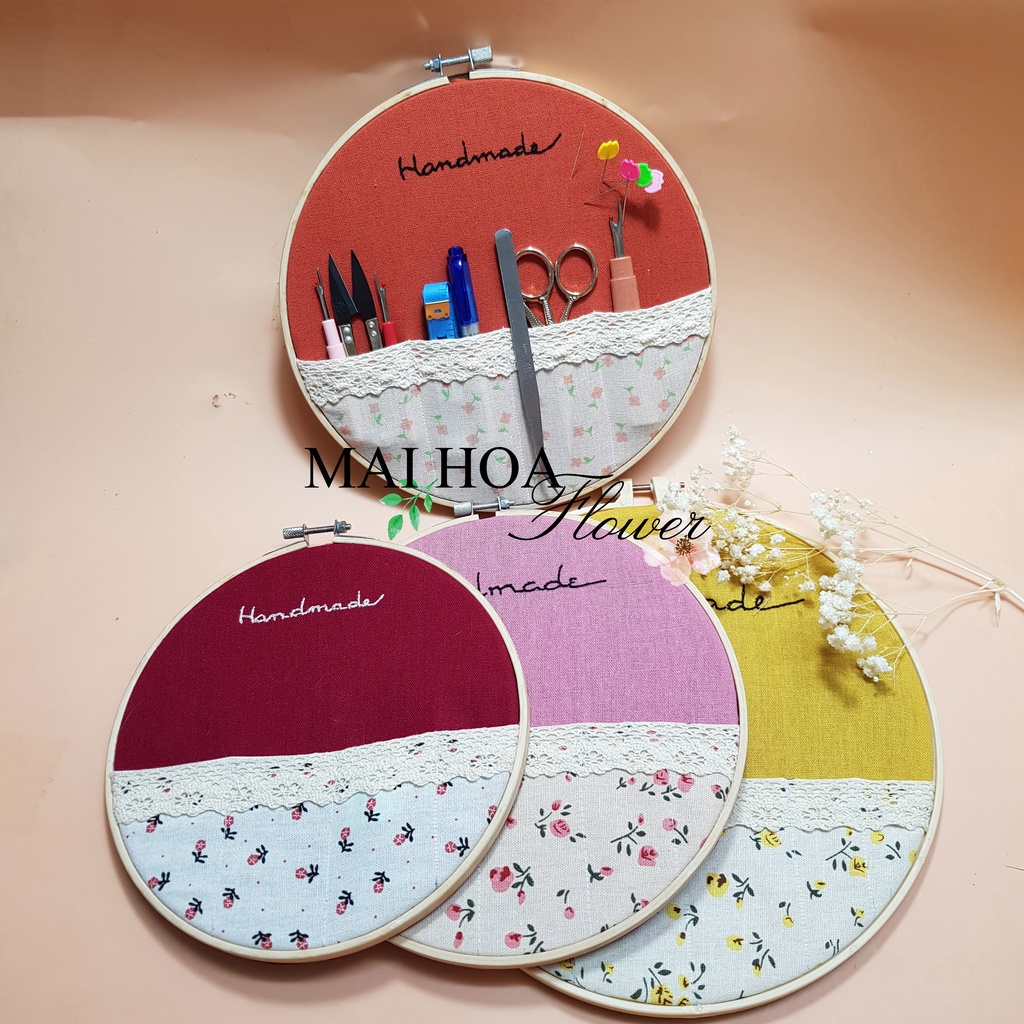 Khay để dụng cụ may bảng để dụng cụ may đồ hình tròn tiện lợi đa năng, maihoaflower