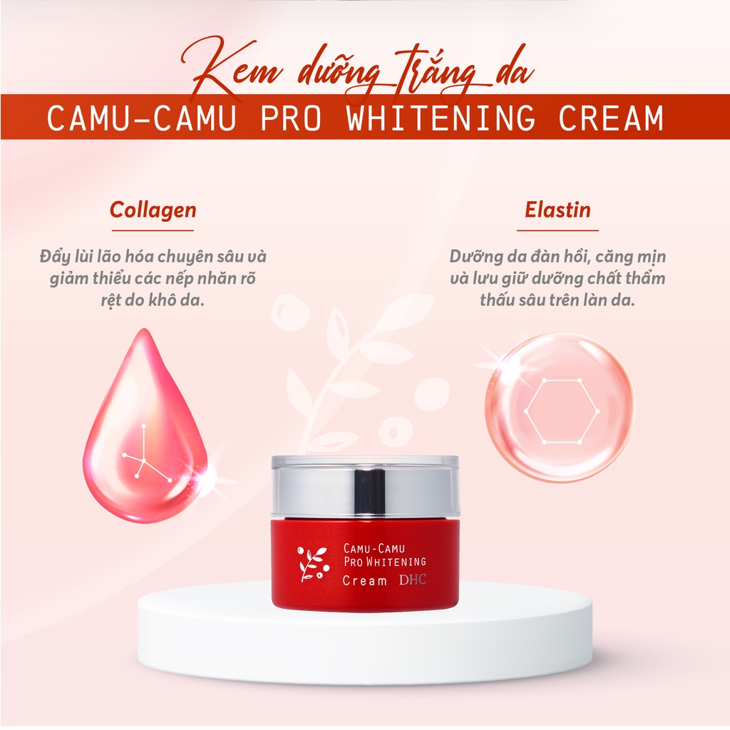 Bộ Dưỡng Trắng Da Mặt Nhật Bản DHC Camu Camu Pro Whitening