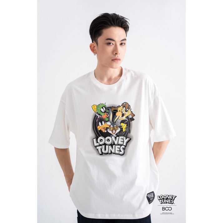 Áo Thun BOO Unisex Dáng Oversize Vải Cotton Cao Cấp Graphic Looney Tunes