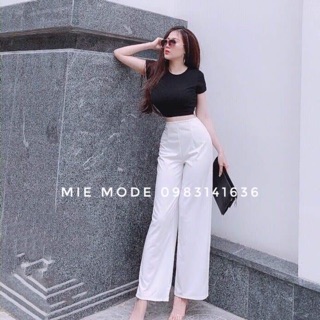 SET QUẦN ỐNG RỘNG ÁO CROPTOP