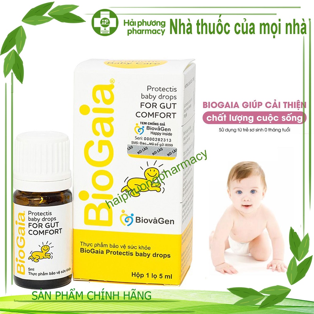 Men vi sinh BioGaia ProTectis Drops cải thiện hệ tiêu hóa xuất xứ Thụy Điển dung tích 5ml